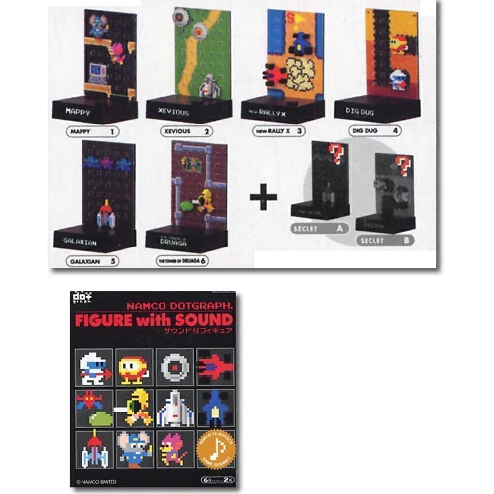 Namco Bandai Banpresto Dot Graph Figures w/ Sound Case of 12 NIB